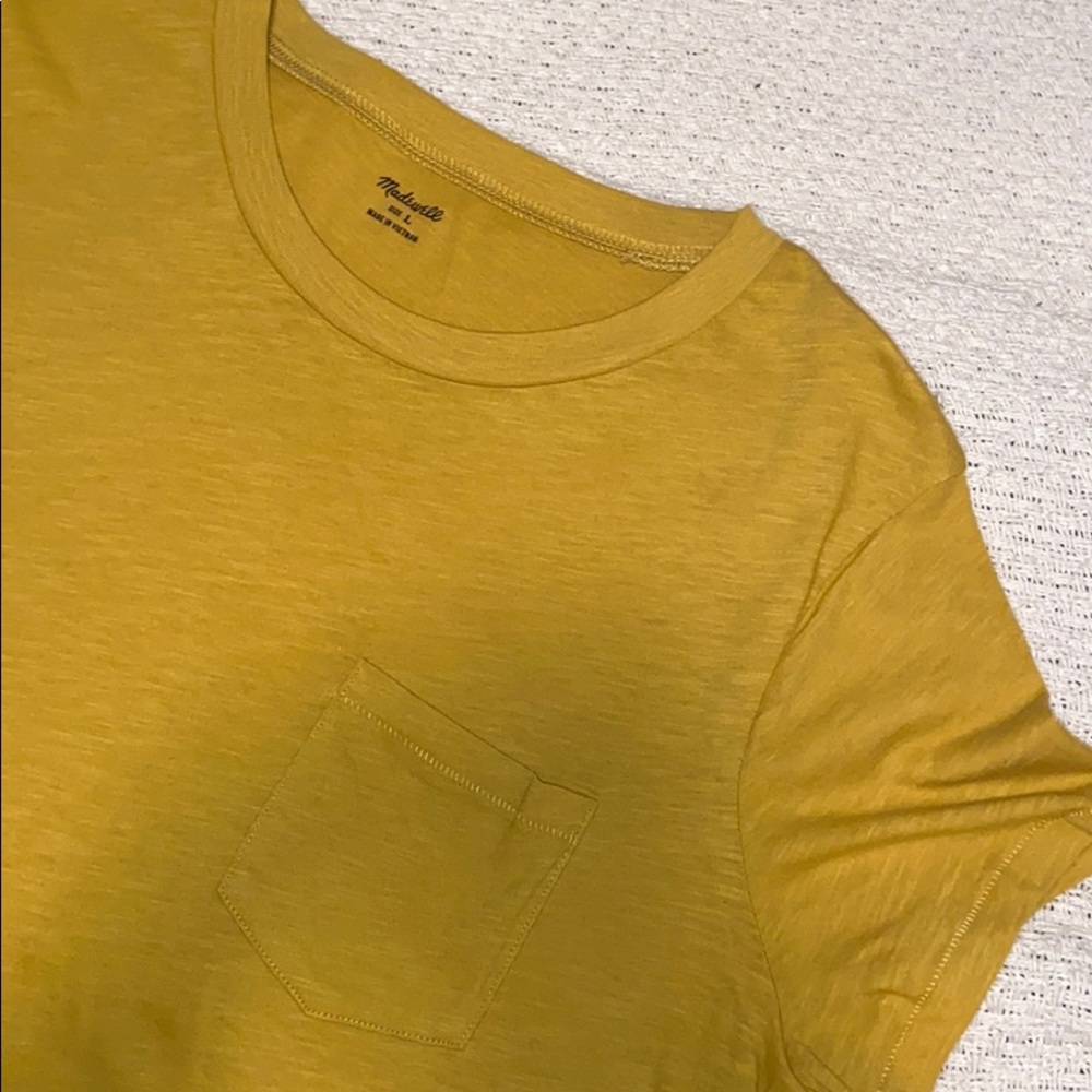 Madewell - Yellow Pocket Tee